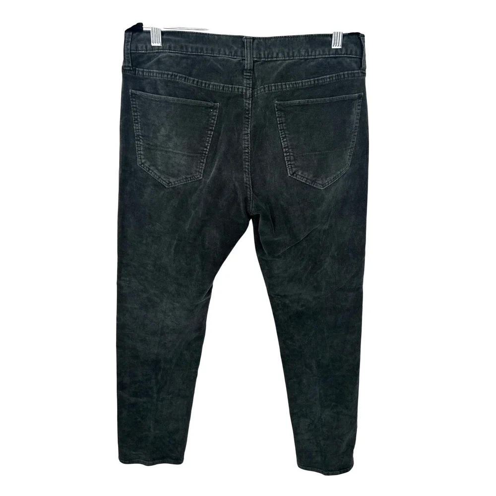Banana Republic Slim Fit Gray Corduroy‎ Pants Men's Tagged 32x32 Actual 33x30.75